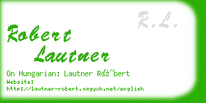 robert lautner business card